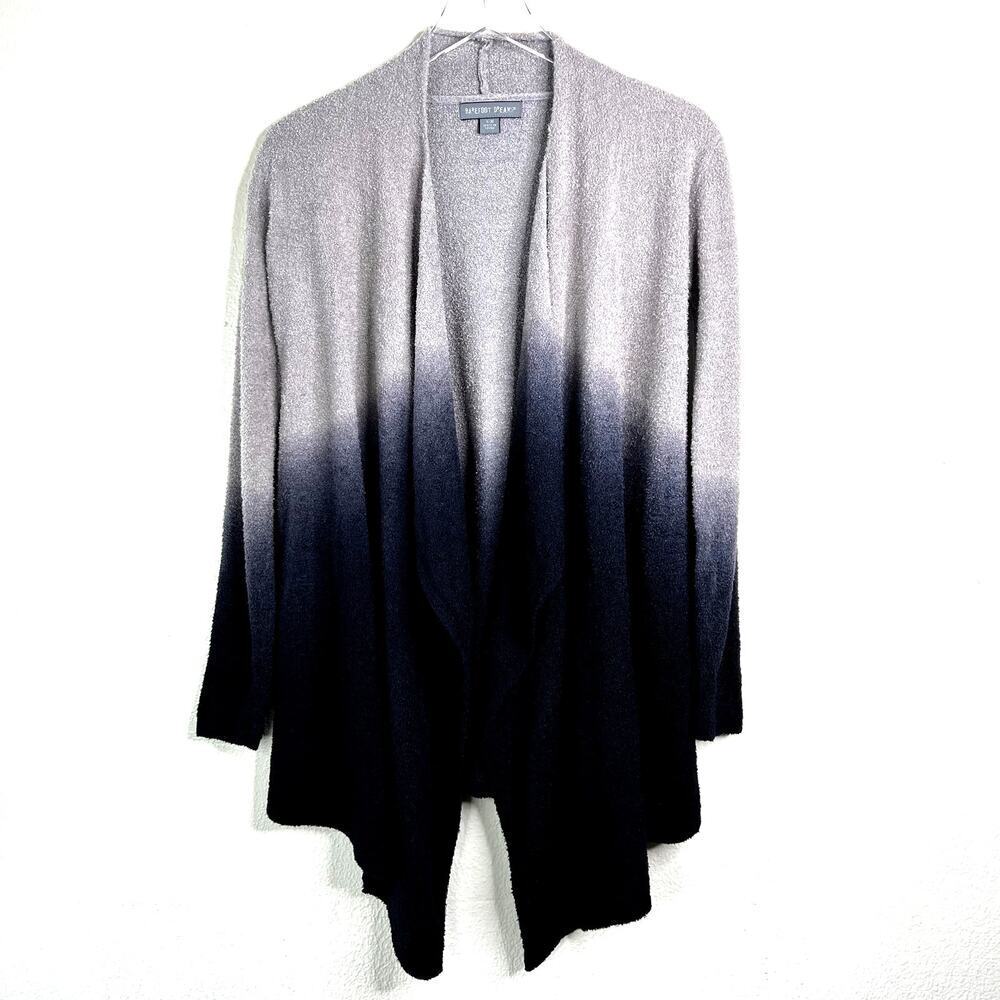 Barefoot Dreams CozyChic Lite Calypso Waterfall Cardigan Sweater Ombre S/M